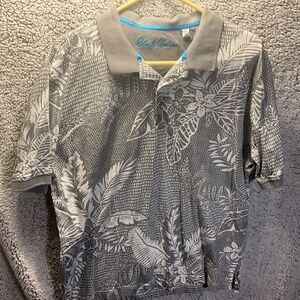 Robert Graham classic fit floral polo golf shirt size XL